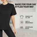 Women's 4-Pack Casual Crew Neck T-Shirt Tee (S-3XL)