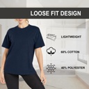  Women's 4-Pack Casual Crew Neck T-Shirt Tee (S-3XL)