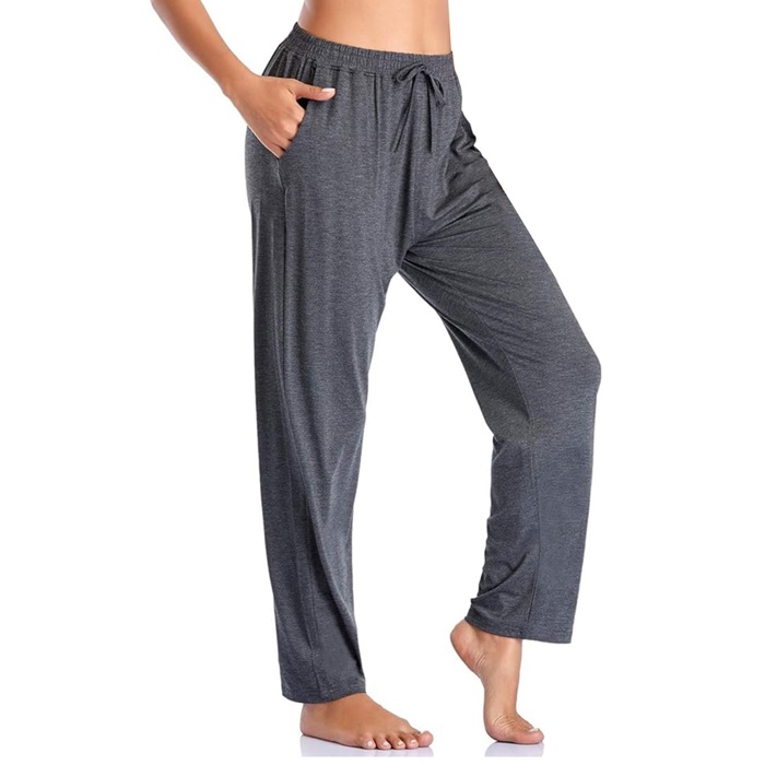 Women’s Premium Lounge Pants – Lightweight Cotton Blend, Elastic Waist with Drawstring & Side Pockets