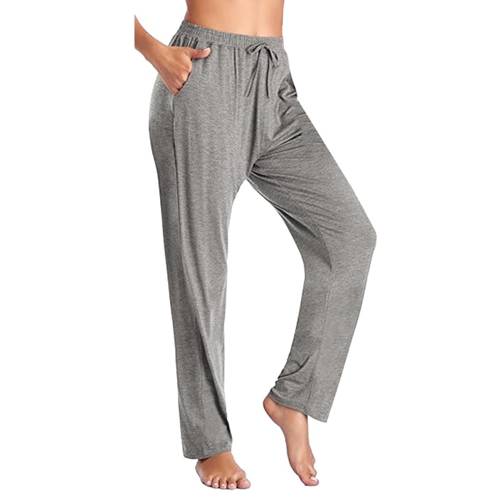 Women’s Premium Lounge Pants – Lightweight Cotton Blend, Elastic Waist with Drawstring & Side Pockets