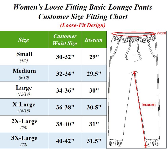 Women’s Premium Lounge Pants – Lightweight Cotton Blend, Elastic Waist with Drawstring & Side Pockets