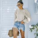 Large Ramsey Billowed Sleeve Blouse for Women