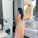Medium Summer Boho Floral Slit Maxi Tank Dress for Women