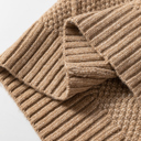 Small Espresso Cable Knit Loose Fit Shift Sweater Dress for Women