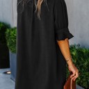  Rebecca Black Ruffled Sleeve Shift Dress for Women