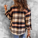  Lannah Plaid Button Down Shacket for Women