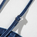  Janie Blue High-Waisted Flared Jumpsuit with Removable Spaghetti Straps | Chic & Comfortable One-Piece