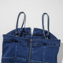  Janie Blue High-Waisted Flared Jumpsuit with Removable Spaghetti Straps | Chic & Comfortable One-Piece