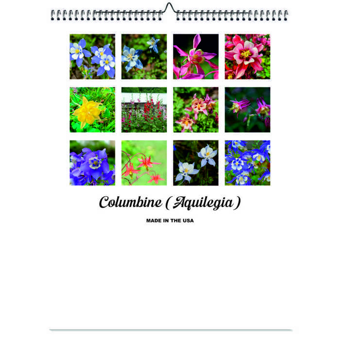 2026 Wall Calendar - Botanical Photography - 12-Month Bloom Series - 8.5x11 Wire-O Hanging Planner