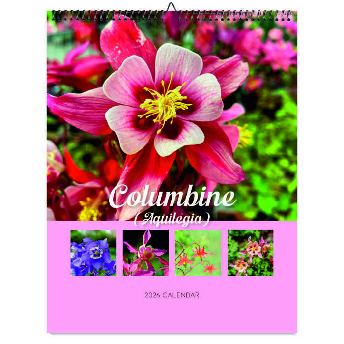 2026 Wall Calendar - Botanical Photography - 12-Month Bloom Series - 8.5x11 Wire-O Hanging Planner