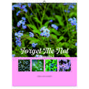 Forget-Me-Not 2026 Wall Calendar - Botanical Photography - 12-Month Bloom Series - 8.5x11 Wire-O Hanging Planner