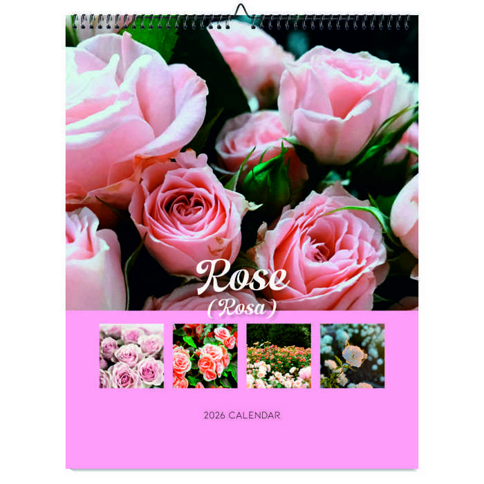 2026 Wall Calendar - Botanical Photography - 12-Month Bloom Series - 8.5x11 Wire-O Hanging Planner