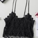  Sale! Sultry Lace Bralette Crop Top (Black)