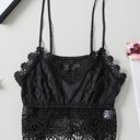  Sale! Sultry Lace Bralette Crop Top (Black)