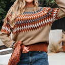  Clearance! Desert Trails Fair Isle Knit Sweater