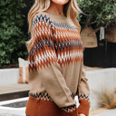  Clearance! Desert Trails Fair Isle Knit Sweater