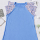  Sale! Tiered Lace Sleeve Knit Top