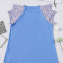  Sale! Tiered Lace Sleeve Knit Top