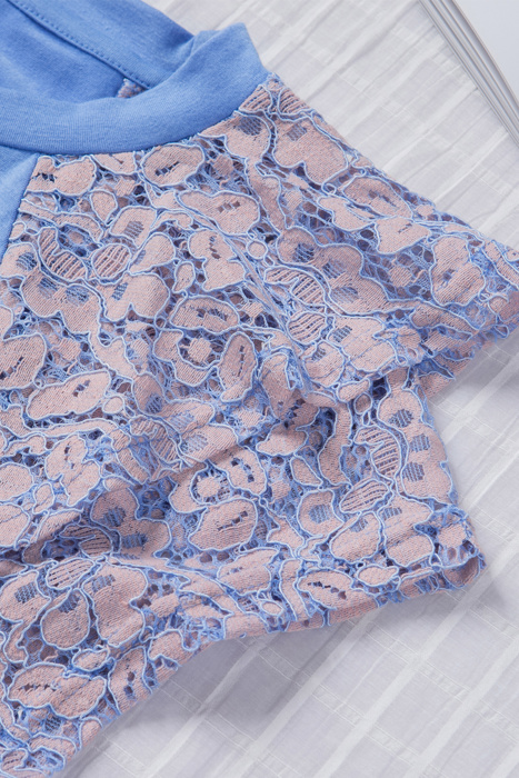 Sale! Tiered Lace Sleeve Knit Top
