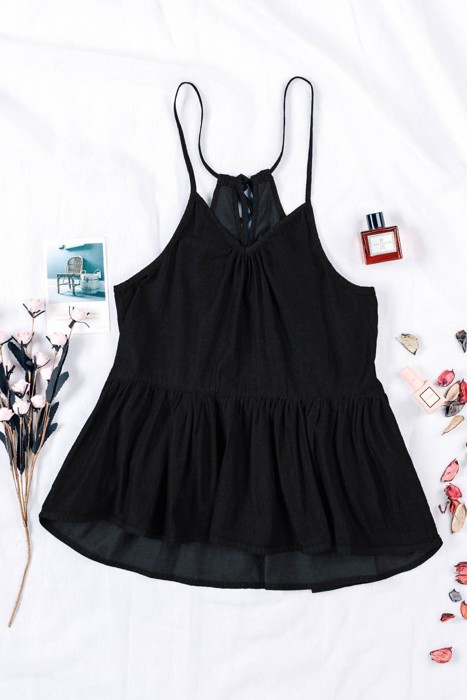Sale! Peplum Tied Racerback Tank Top