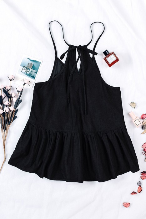 Sale! Peplum Tied Racerback Tank Top