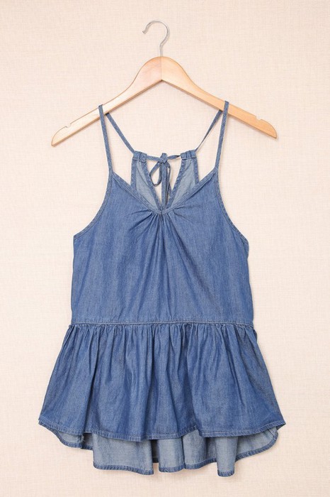 Sale! Peplum Tied Racerback Tank Top