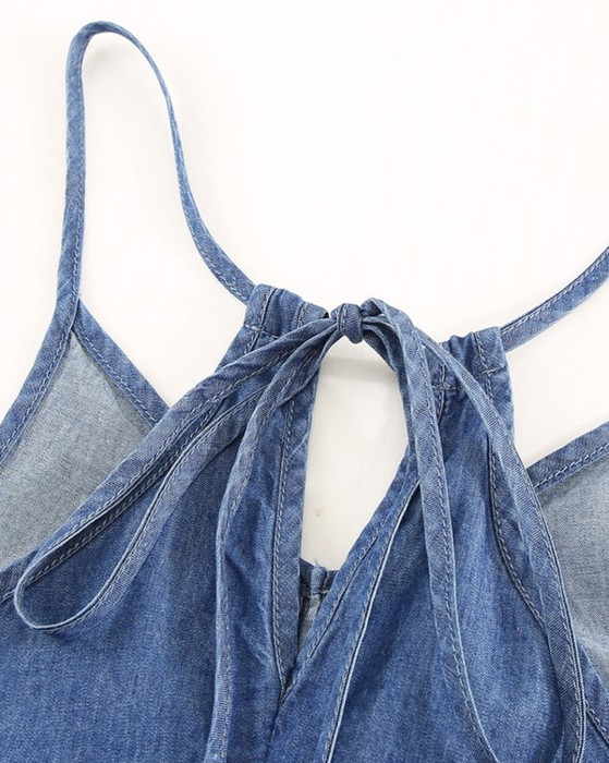 Sale! Peplum Tied Racerback Tank Top