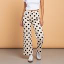  Clearance! Polka Dot Denim Wide Leg Jeans