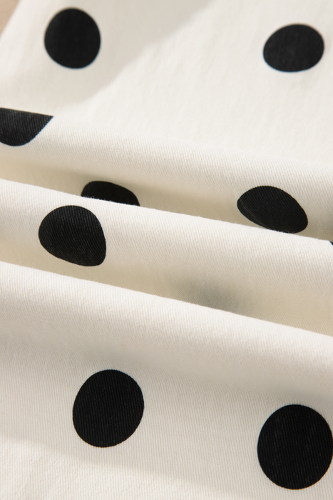 Clearance! Polka Dot Denim Wide Leg Jeans