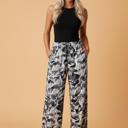  Clearance! Camo Drawstring Waist Wide Leg Pants