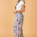  Clearance! Camo Side Stripe Wide Leg Sweatpants