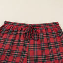  Clearance! Plus Size Christmas Plaid Pajama Set