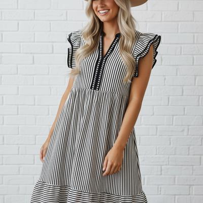Clearance! Dreamer Days Stripe Midi Dress