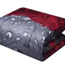  3D Print Red Rose Love All Season Queen Comforter Set