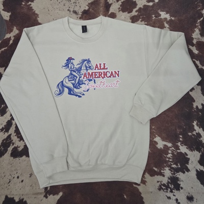 All American Sweetheart Graphic Sweatshirt