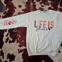  Life Is Short...Make It Sweet Graphic Sweatshirt