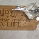  Personalized Bamboo Charcuterie Board Gift Set