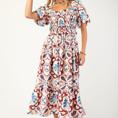 The Bluebonnet Breeze Midi Dress