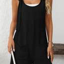 Small Black Striped Spaghetti Strap Casual Romper