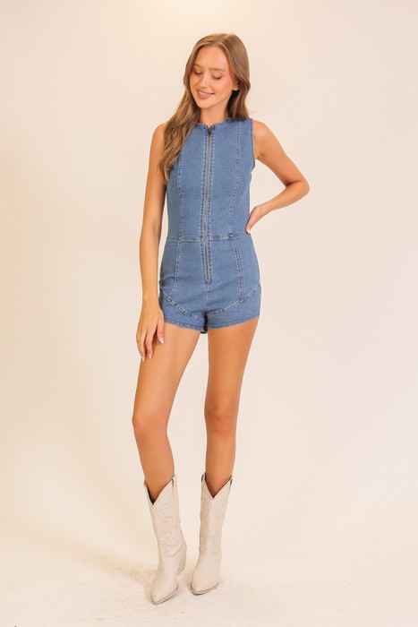 Festival Worthy Denim Romper