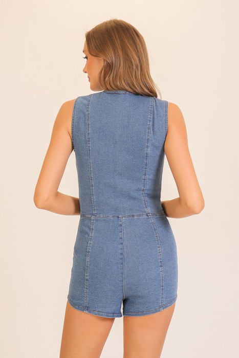 Festival Worthy Denim Romper