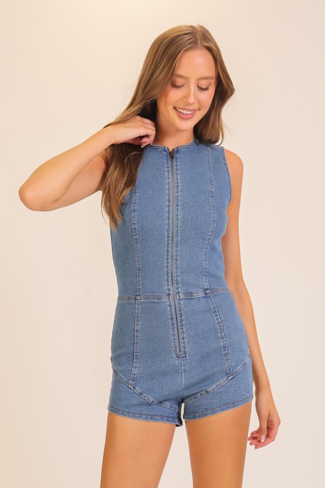 Festival Worthy Denim Romper