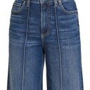  ZENANA- High Rise Wide Leg Pintuck Denim Pants