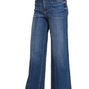  ZENANA- High Rise Wide Leg Pintuck Denim Pants
