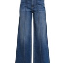  ZENANA- High Rise Wide Leg Pintuck Denim Pants