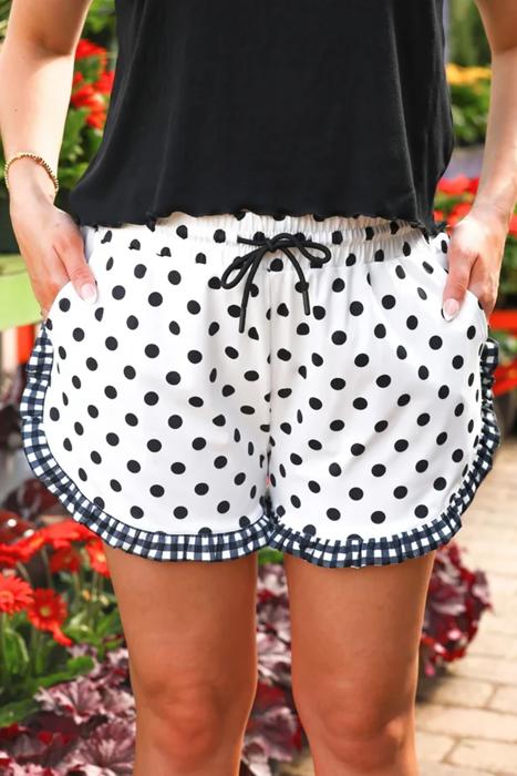Ruffle Trim Shorts