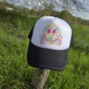 Smiley- Black Summer Trucker Hats