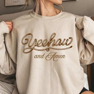 Yeehaw and Amen Graphic Sweatshirt