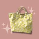 Yellow Flowers Vinyl tote Bag