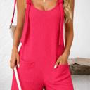  Striped Spaghetti Strap Casual Romper